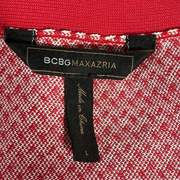 BCBG Maxazria Womens Red White Fair Isle Power Stretch Skirt Size Large - Picture 4 of 8